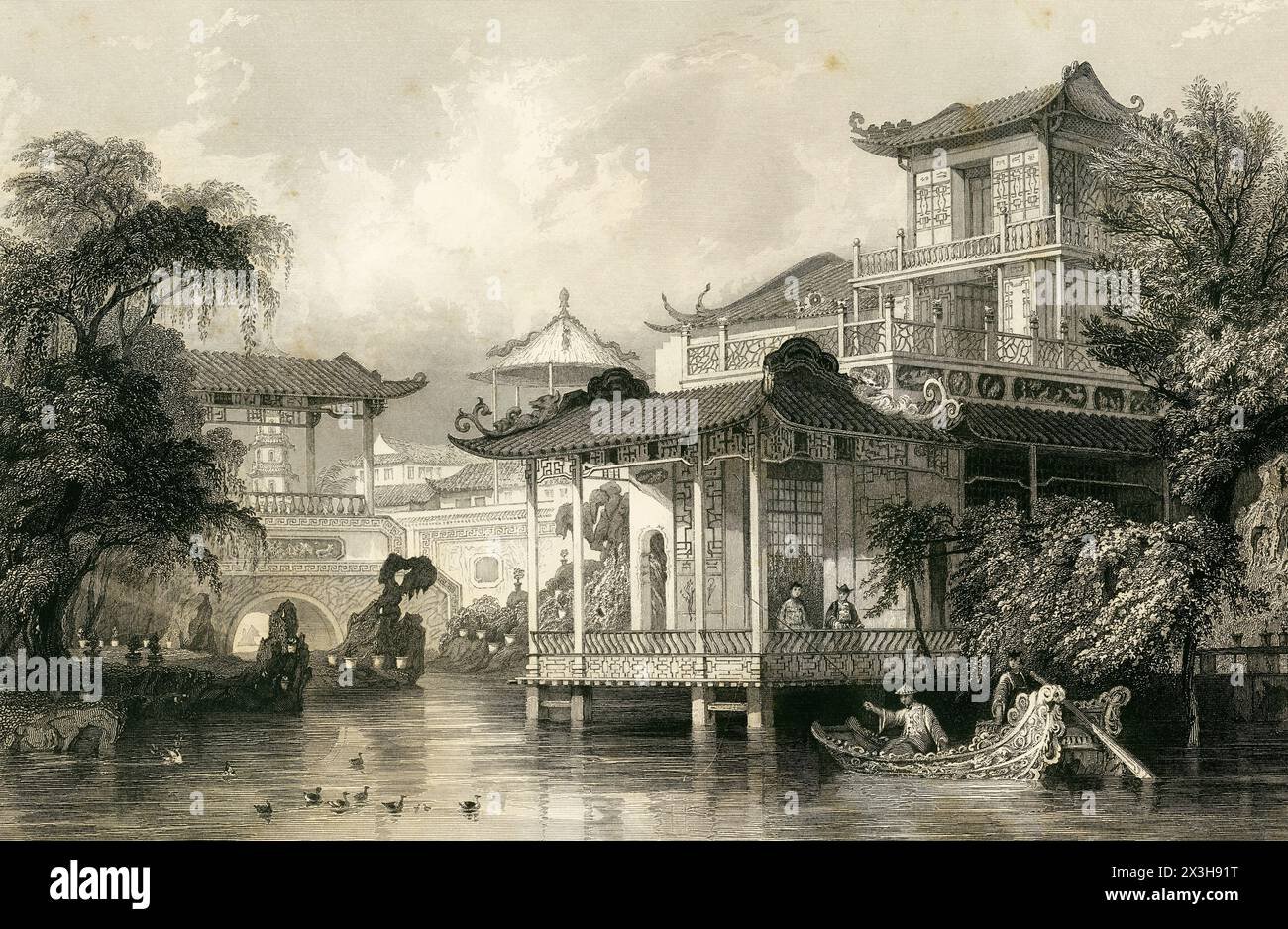 [VOL I] HOUSE OF A CHINESE MERCHANT, NEAR CANTON