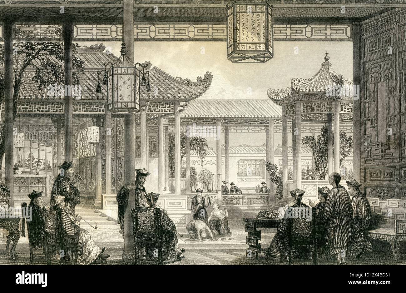 [VOL II] JUGGLERS EXHIBITING IN THE COURT OF A MANDARIN’S HOUSE