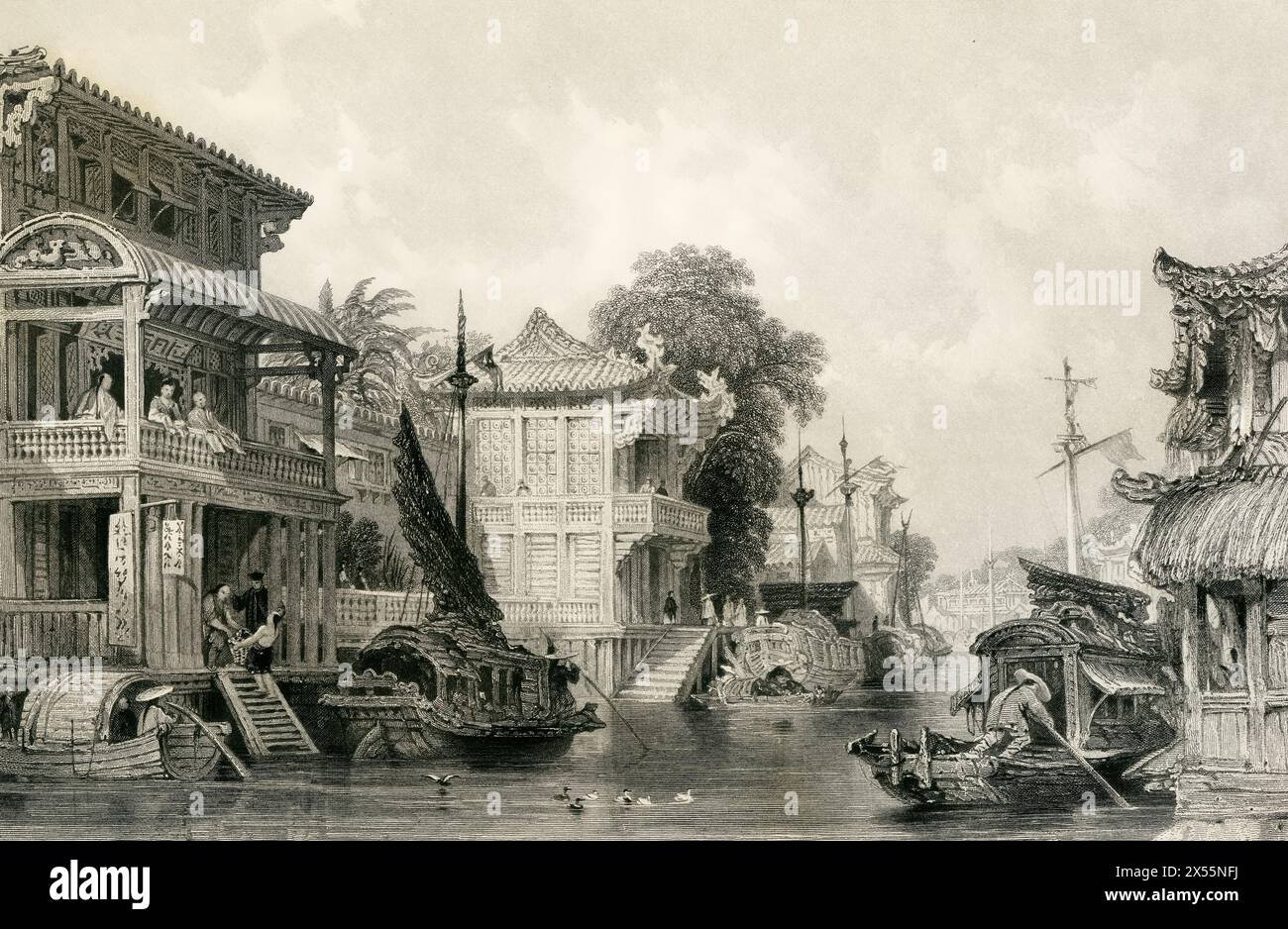 [VOL IV] SCENE ON THE HONAN CANAL, NEAR CANTON